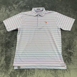 Turtleson Performance Golf Polo Men's Size XL Blue White Yellow Red